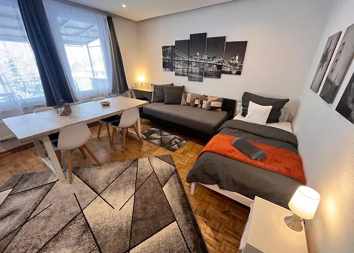 Grosses Aschaffenburg 4 Schlafzimmer Bis Zu 10 Personen Mainpark Apartmán Mainaschaff