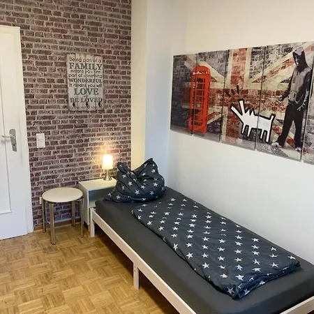 公寓 Grosses Apartment Aschaffenburg 4 Schlafzimmer Bis Zu 10 Personen Mainpark Apartment Mainaschaff