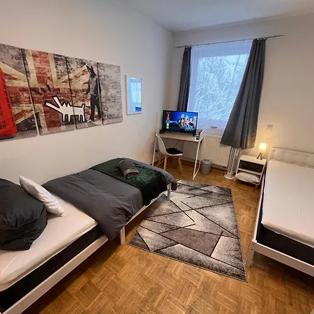 Apartmán Mainpark Apartment 105Qm Gross, Aschaffenburg Fuer Bis Zu 10 Personen - 4 Separate Schlafzimmer - Mainaschaff - Grill - Terrasse - Ruhige Lage - Gratis Parken - Free Netflix *